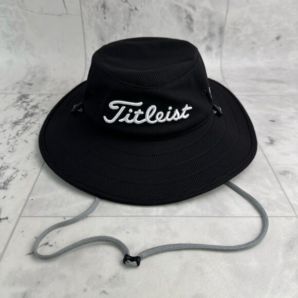 Titleist Other - NEW Titleist Tour Aussie Black/White Bucket Golf Hat